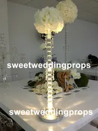 Ny Comming Amazing Crystal Acrylic Wedding Centerpiece