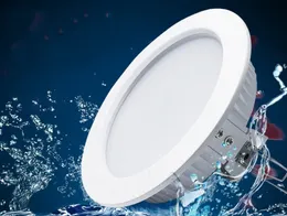 Wodoodporna dioda LED Downlight IP65 Wpuszczane światło 5W 12W 15W 18W AC85-265V SMD Round LED LED Sufit Light LLFA