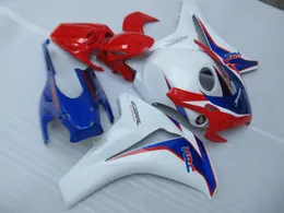 Formowanie wtryskowe Gorąca Sprzedaż Zestaw targowy dla Honda CBR1000RR 2008-2011 Białe Blue Red Fairings Set CBR1000RR 08 09 10 11 OT09