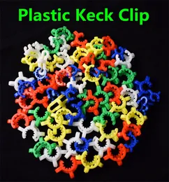 10mm 14mm 19mm dimensioni del giunto plastica Keck clip colore plastica Keck laboratorio morsetto clip per adattatore in vetro Bong in vetro