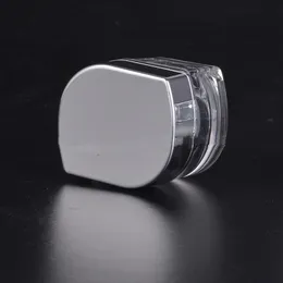 Vaso per crema acrilica da 10 ml, con serbatoio interno in plastica bianca, vasetto per crema cosmetica color oro color argento spedizione veloce F2017521