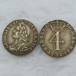 Regno Unito 1740 4 Pence - Moneta Giorgio II Maundy Spedizione gratuita