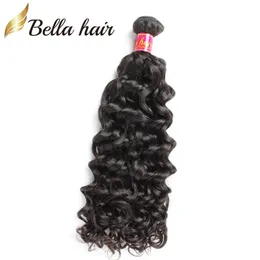 Bellahair Malaysian Water Wave Extensions Włosy Wiązki Virgin Hair Weaves 10-30 Inch Podwójny wątek