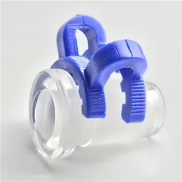 Glas Bong -Adapteranschluss mit 10 mm 14 mm 18 mm gefrosteter Gelenk Bunter Kunststoff -Keck -Clip zum Rauchen von Wasser