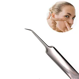 1 PCS Stainless Steel Tweezers Eyelash Extension Acne Blackhead Removal Safe Anti-static Cosmetics Tools Needle