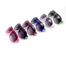 Okulary przeciwsłoneczne dla dzieci chłopcy dziewczęta moda marka designerskie okulary przeciwsłoneczne okulary przeciwsłoneczne dla dzieci zabawki plażowe UV400 okulary przeciwsłoneczne 10 sztuk/partia darmowa wysyłka