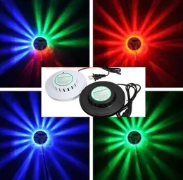 2017 Ny svart vit solros LED Light Magic 7 färger 48 LED-lampor Auto Voice Activated LED RGB Stage Light för Disco Stage Hem Party Myy