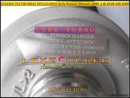 GT2256V 751758-0001 707114-0001 751758 707114 Turbo Turbocharger For IVECO Daily 3.5 6.5 Renault Mascott 00- 8140.43K.4000 2.8L