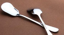 410 stainless steel gourd shape icecream dessert tea spoons western food long handle for children or adult wholesale support custom