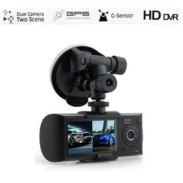 2021 Newest Dual Camera Car DVR Cameras R300 External GPS 3D G-Sensor 2 7 TFT LCD X3000 FHD 1080P Cam Video Camcorder Cycle 2655