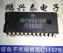 MCM6810P, MCM6810CP. MCM6810 / 128 X 8 STANDARD SRAM, PDIP24, двухстрочные 24-контактные пластиковые интегральные микросхемы, электронные компоненты