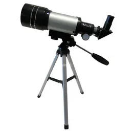 Freeshipping HD 300 / 70mm Monokulärt utrymme Astronomiskt teleskop för barngåva