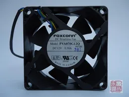Original Foxconn PVA070G12Q-P04-AE 12V 0.50A 7025 70*70*25MM 7CM 4 Wire Fan