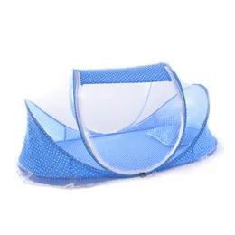 Wholesale-Hot Sale Cute Baby Crib Portable Type Comfortable Babies Pad with Sealed Mosquito Net Travel Baby Mosquito Net Baby Bedding