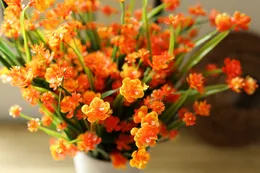 ホームガーデンの結婚式の装飾の偽の花の植物のための卸売人工的なエミュリョーオリエンタルチェリーまたはさくら63heads花の花束