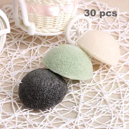 Wholesale 30 pcs Facial Cleansing Sponge Face Cleanser Konjac Konnyaku Face Washing Sponge Skin Deep Cleaning Exfoliator