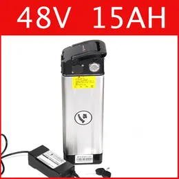 48V 15AH Batteria al litio per pesci d'argento Batteria per bici elettrica 54.6V agli ioni di litio 48v Batteria per e-bike, dazio doganale gratuito