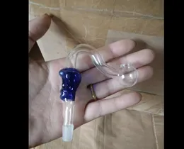 S Tube Bone Bangs Bongs Accessories Color Oil Burner Glass Pipes Vattenrör Glas Rör Oil Rigs Rökning med droppglasbongar