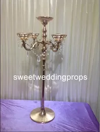 Colunas frisadas de cristal decorativas do casamento para venda