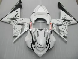 Hot sale plastic Fairing kit for Kawasaki Ninja ZX10R 04 05 white black fairings set ZX10R 2004 2005 YT16