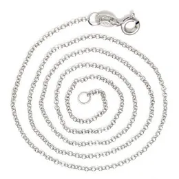 5 pçs / lote 925 Sterling Silver Colar Chain Achatings Componentes para DIY artesanato Jóias Presente 16inch AY929 *