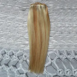Malezyjskie dziewicze włosy proste 27/613 blond dziewicze włosy splot wiązki 100g 1 sztuk doczepy z ludzkich włosów podwójny wątek