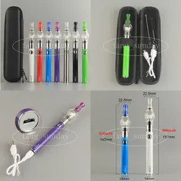 Zestaw Ecigs 650MAH 900MAH EGO MICRO USB Passthrough Ugo V Vape Bateria dolna ładunek szklany globał kopuła kopuła DAB Waporyzator Pen Mini zamek błyskawiczny