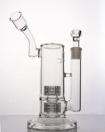 Mobius BirdCage Szkło Bong Jasne szklane Bongs Dąb Rig Podwójna stereo Matrix Perc Water Rury Recycler Rat