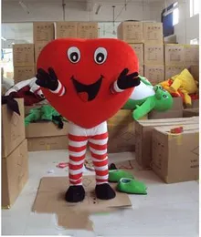 Fabryka 2017 Made Red Adult Mascot Odzież Rozmiar Mascot Costume Halloween Props Love Role Play Odzież Bezpłatna dostawa