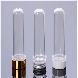 40ml transparent mask test PET tube with aluminum cap,clear plastic cosmetic tube with pressure sensitive seal F20171122