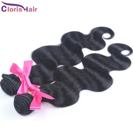 True To Length Peruvian Virgin Body Wave Hair 2pcs Unprocessed Wavy Weft Cheap Bodywave Extensions Bundles 100% Natural Human Hair Weave