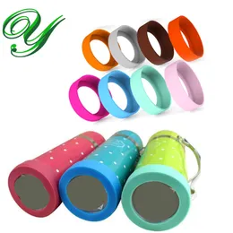 Silicone insulation pad for thermos cup mug nonslip coaster scratch-resistant bottle holder coloful sleeves protection 60-75mm replacement