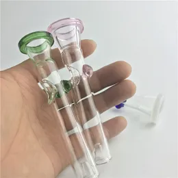 4 tubulações de vidro de 5 polegadas Pontas de filtro de palha de espessura Pyrex mão colorida fumar tubos de tubos de tubos de vidro Moking de vidro