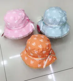 ミックスデザイン幼児ベビーガールサンハット帽子キャップサンハット30個/ロット新品