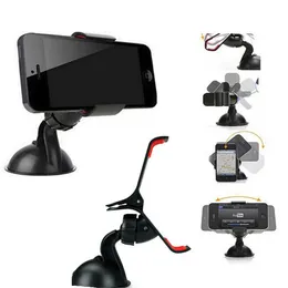 Universal Windshield Car Cell Phone Mount Bracket Hållare Cupule Black för iPhone 6 5 5S 5C Sumsang Smart Phone PDS GPS-kamera omkodare