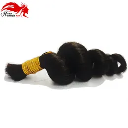 Massa di capelli intrecciati umani brasiliani senza trama capelli intrecciati ricci sciolti di Remy capelli sfusi per intrecciare