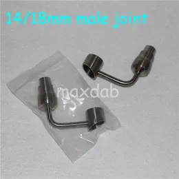 hand tools 90 degree bucket GR2 Titanium Nails 14&18mm Male Female joint glass bong ash catcher