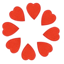 DIY Röd kärleksplåster för kläderjärn Broderad Patch Applique Iron On Patches Sewing Tillbehör Badge Klistermärken på kläder