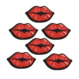 10 sztuk francuski pocałunek odznaki naszywki na odzież haftowana naprasowanka łatka aplikacja żelazko naszywane na plastry akcesoria do szycia na ubrania
