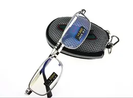 Nowa Moda Składane Okulary Do Readingu Dla Mężczyzn Kobiety Zielona Film Żywica Reading Glasses Składane Okulary Z Case 10 sztuk / partia Darmowa Wysyłka