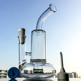 10 tums dab bong tornado cyklon perc glas bongs vattenrör oljeplattor med keramisk kemisk nagel keramisk carb lock wp146