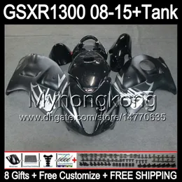 8 hediyeler Için SUZUKİ Hayabusa GSXR1300 2008 2009 2010 2011 Mat Siyah 14MY159 GSXR-1300 GSX R1300 GSXR 1300 2012 2013 2014 2015 siyah Fairing