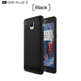 Najnowszy Heavy Duty Case Phone Case Dla OnePlus 3 TPU Szczotkowane włókno węglowe Włókno Włókna Wytrzymała Dopasowana obudowa do OnePlus 3T ACCENT Tekstura