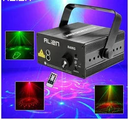 ALIEN RG 3 Objektiv 40 Muster Mischen Laserprojektor Bühnenbeleuchtungseffekt Blaue LED-Bühnenlichter Show Disco DJ Partybeleuchtung