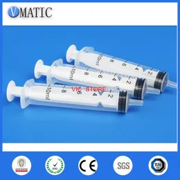 Vmatic Elektronik Komponent Plastik 10ml / 10cc Luer Kilit Tutkal Dağıtım Şırınga X 10 adet