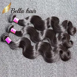 BellaHair®8a8~30インチブラジルの髪の緯度の高品位の人間の髪の毛の伸び自然色の体波