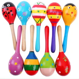 Hot Sale Baby Trä leksak Rattle Baby Söt Rattle Toys Orff Musikinstrument Utbildningsleksaker L001