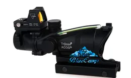 Trijicon TA31 ACOG Style 4X32 Taktisches Zielfernrohr, echte Glasfaser, grün beleuchtet, mit RMR Micro Red Dot für Jagdzielfernrohre