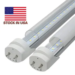 4ft 1,2m 1200mm T8 LED Tube Lights High Super Ljus 22W Varm / Kall Vit LED Fluorescerande rörlampor AC85-265V US Stock