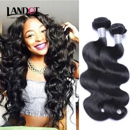 8A Brazilian Peruvian Malaysian Indian Virgin Human Hair Weaves Unprocessed Body Wave Wavy Hair 3/4 Bundles lot Mink Remy Hair Extensions